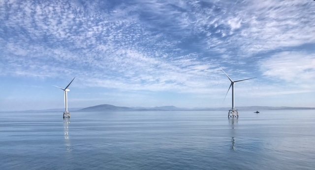Andy Wilson took this shot. Ormonde Wind Farm off the Cumbrian coast, UK